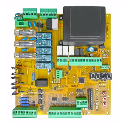 Řídící jednotka pro průmyslové pohony posuvných vrat, rychloběžných vrat 230/400V START-S19XL